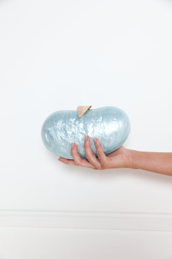Ivana | Women’s pearlescent acrylic clutch  bag with sculptural design