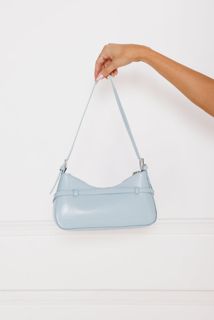 Mona | Women’s structured shoulder bag with buckle strap details