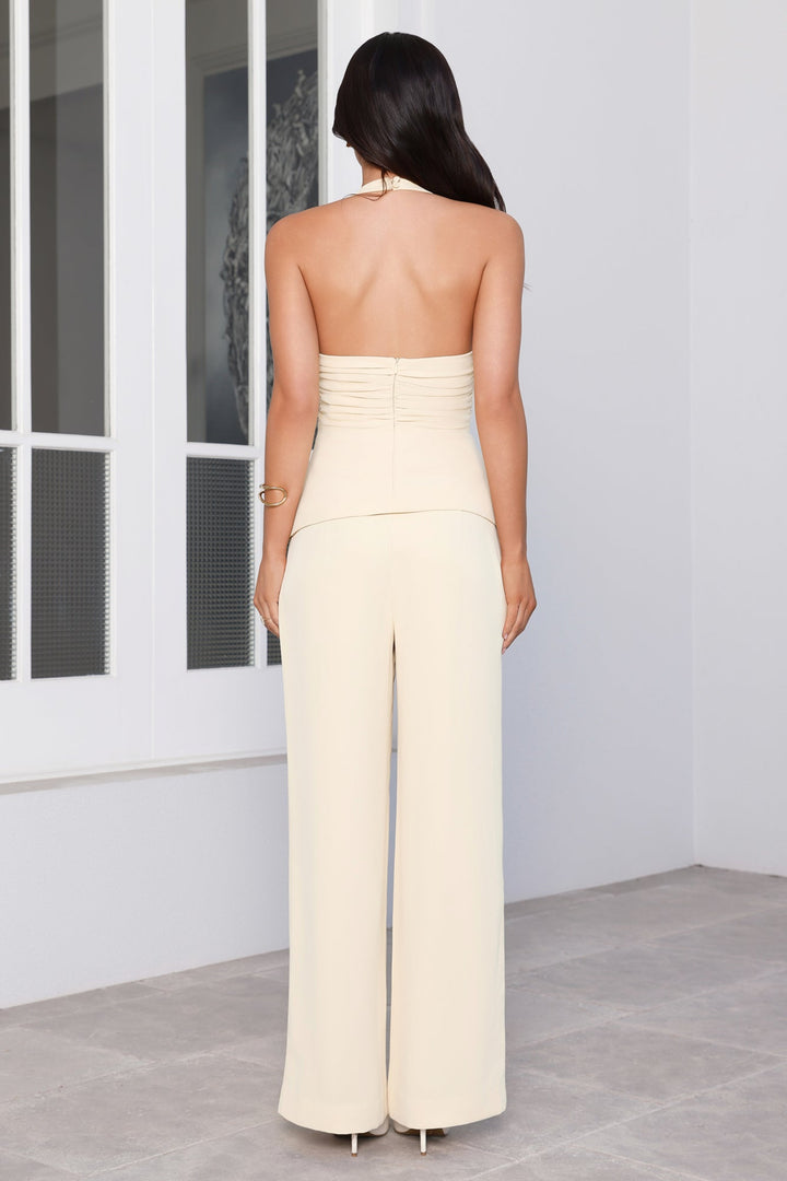 Luna | Women’s wide leg trousers with high waist and flowing silhouette