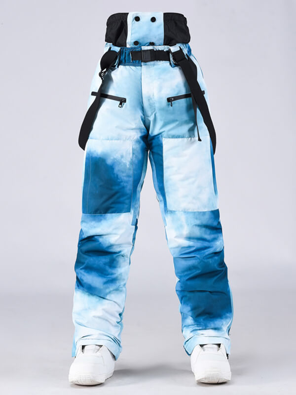 Renley | Women’s cargo snow bib pants with baggy winter-ready shaping
