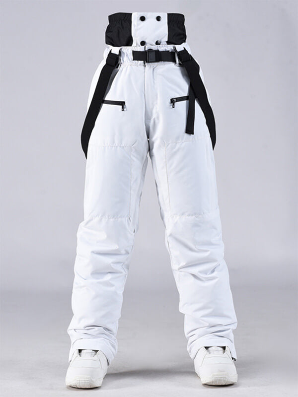 Renley | Women’s cargo snow bib pants with baggy winter-ready shaping