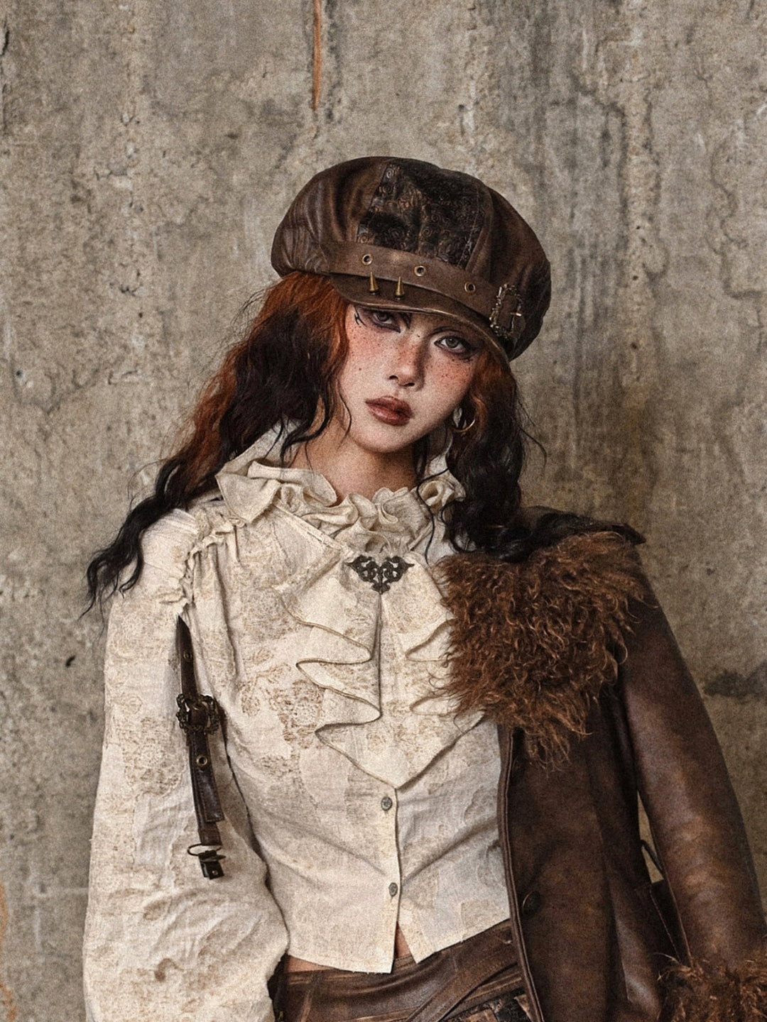Brianna | Women's steampunk beret cap