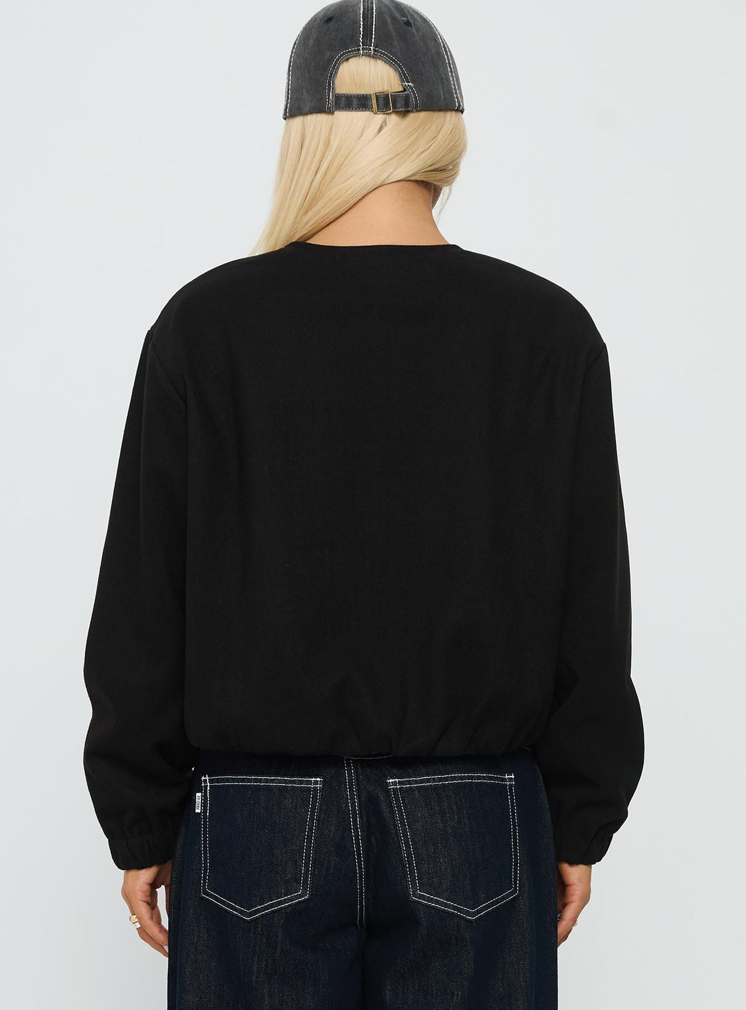 Trice | Women’s suede bomber jacket with zip closure and cuffed sleeves