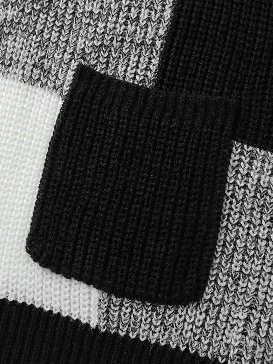 April | Women’s color block open-front knit cardigan