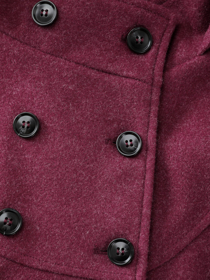 Tracey | Women’s hooded pleated pockets waist-defining coat