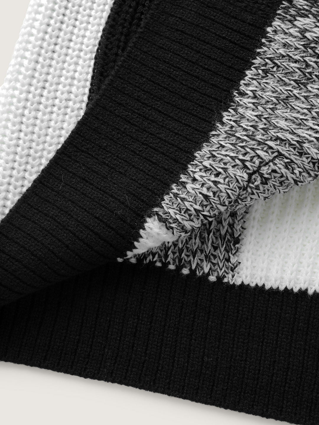 April | Women’s color block open-front knit cardigan