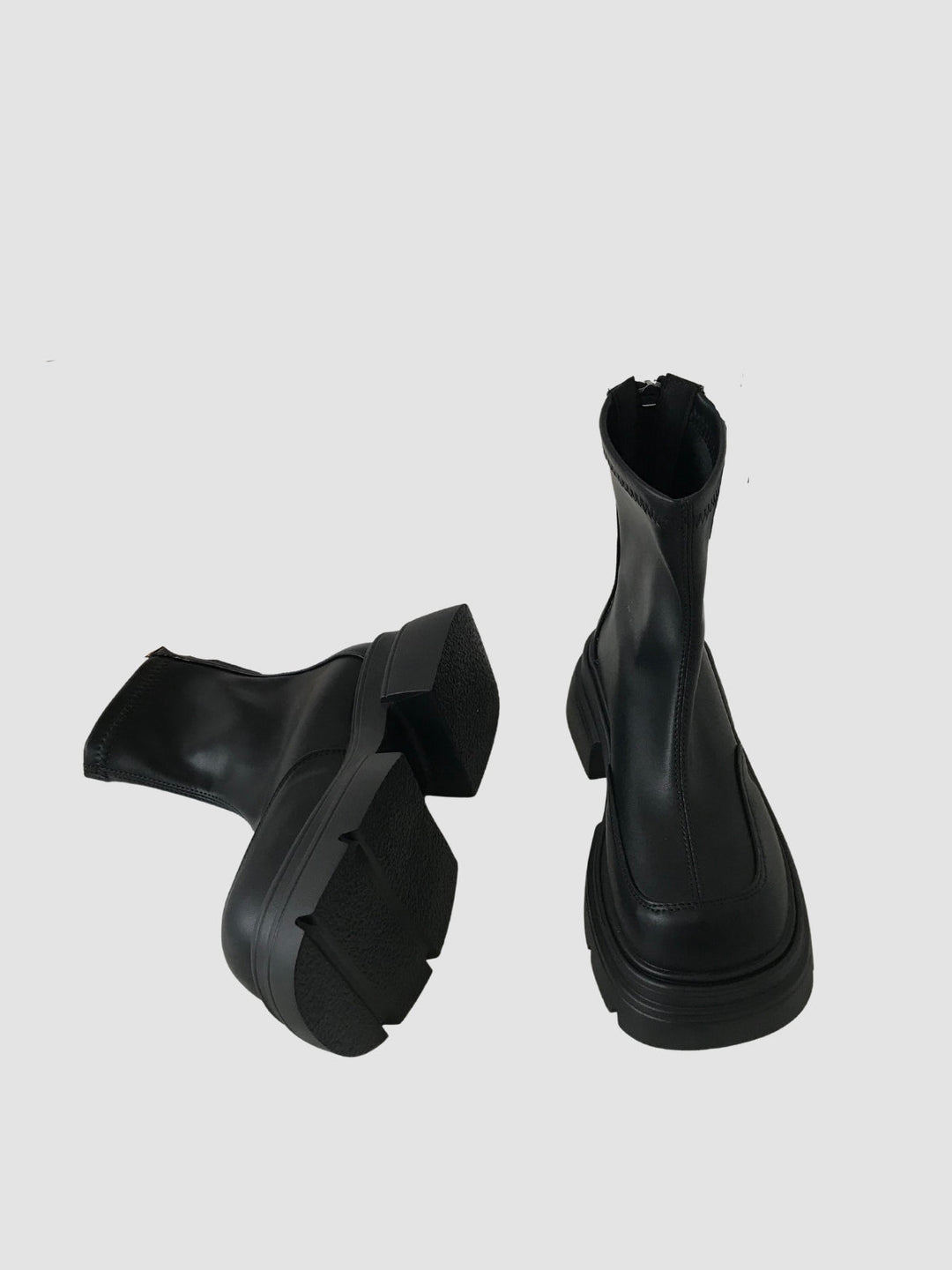 Celine | Women's black thick slim boots