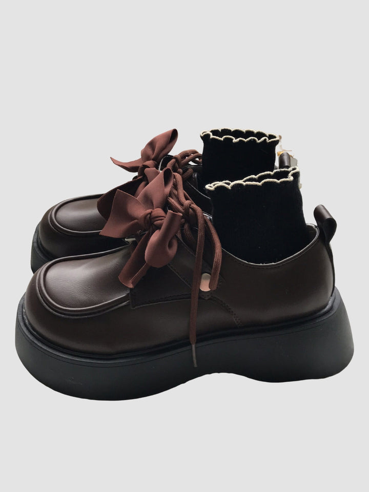 Miya | Women's bow leather shoes