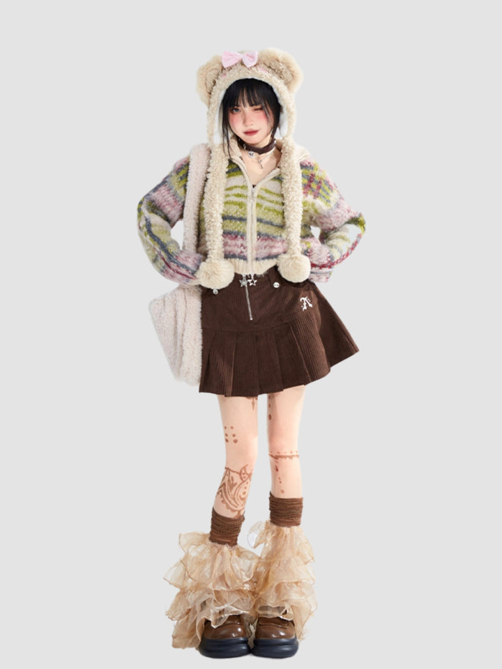 Anastasia | Women's striped collar cardigan