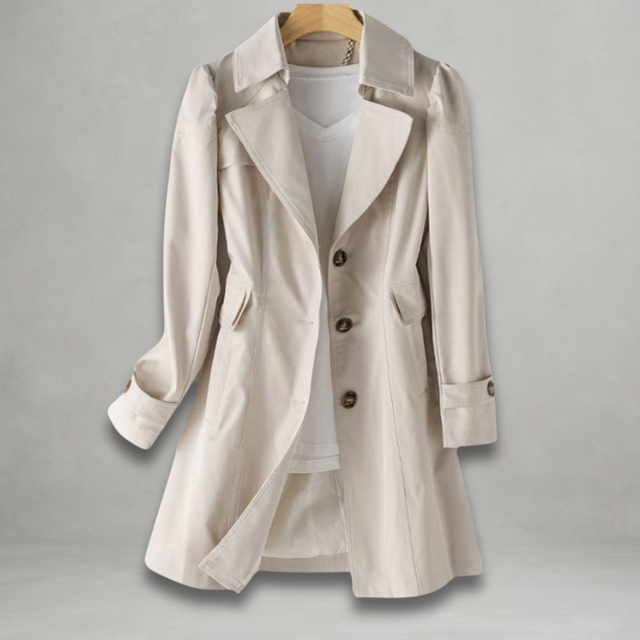 Rowena | Women’s cotton-linen blend trench coat