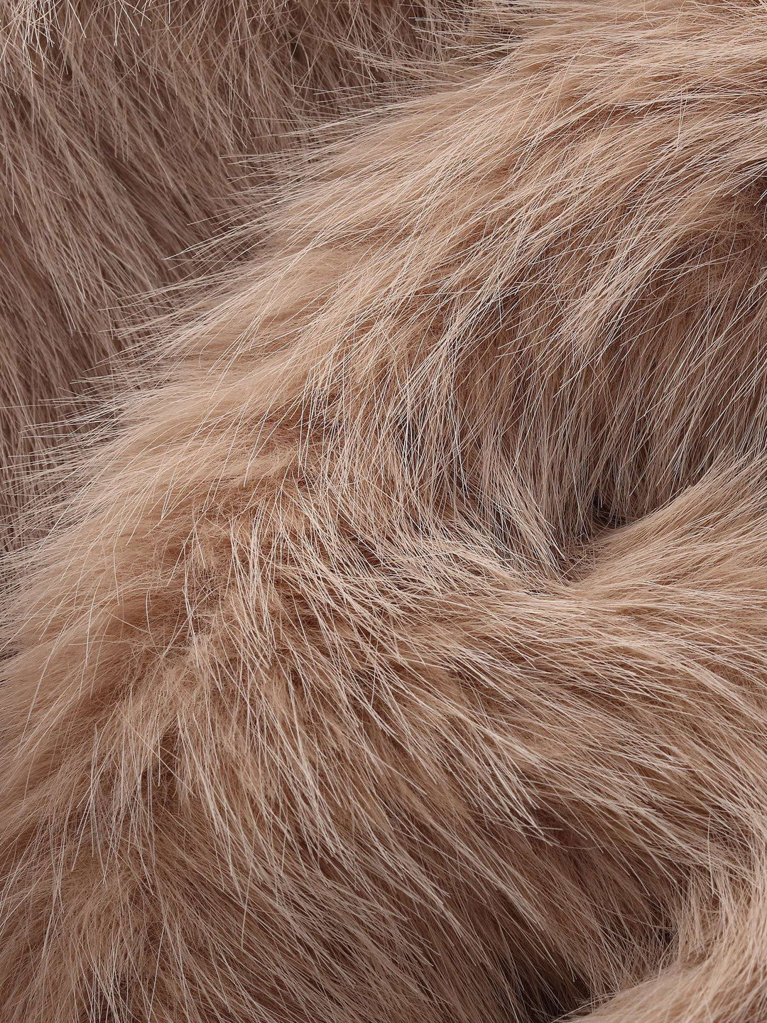 Sylin | Women’s plush V-neck coat with a soft, voluminous silhouette