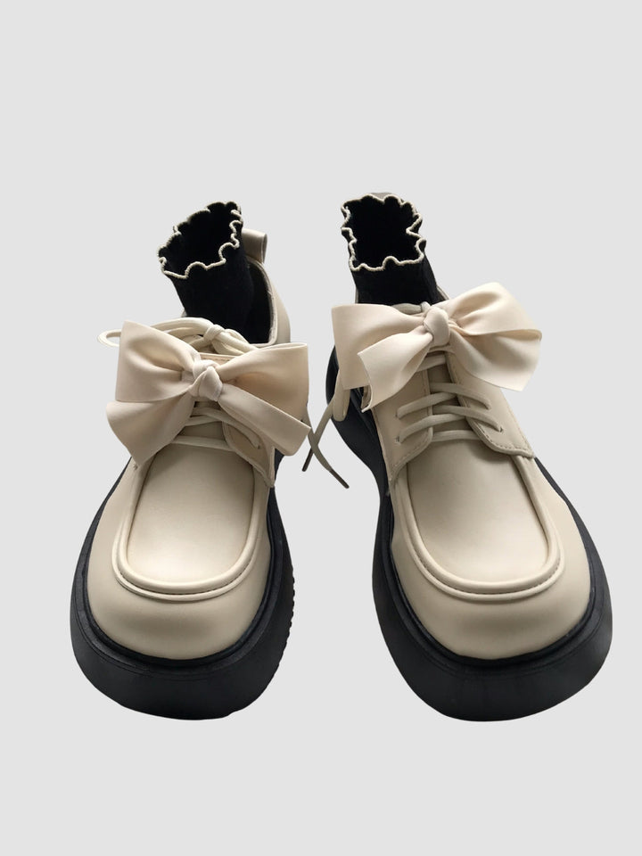Miya | Women's bow leather shoes