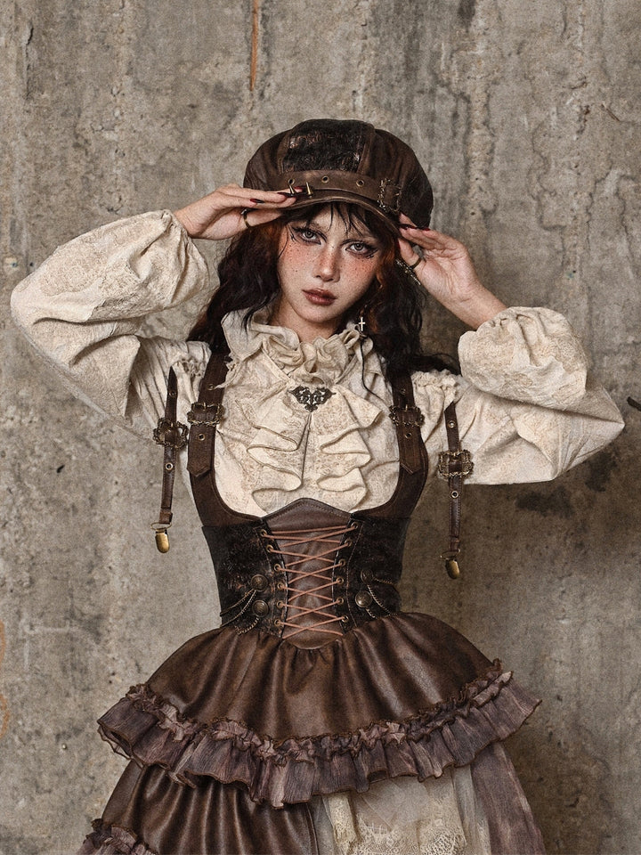 Brianna | Women's steampunk beret cap