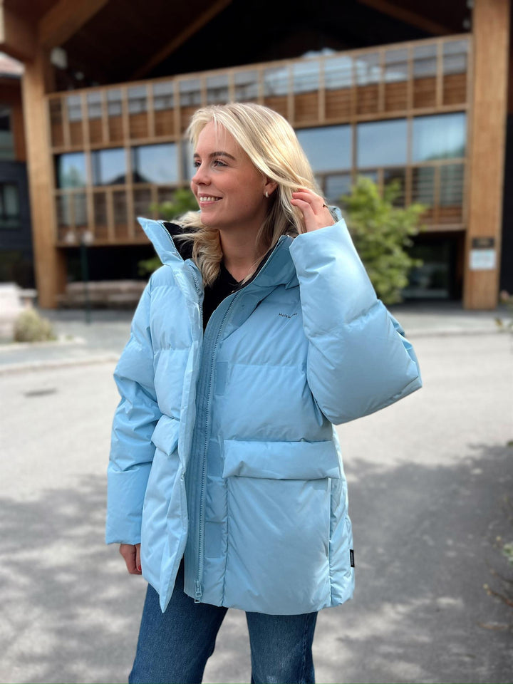 Ravy | Women’s mid-length hooded jacket with an oversized structured silhouette