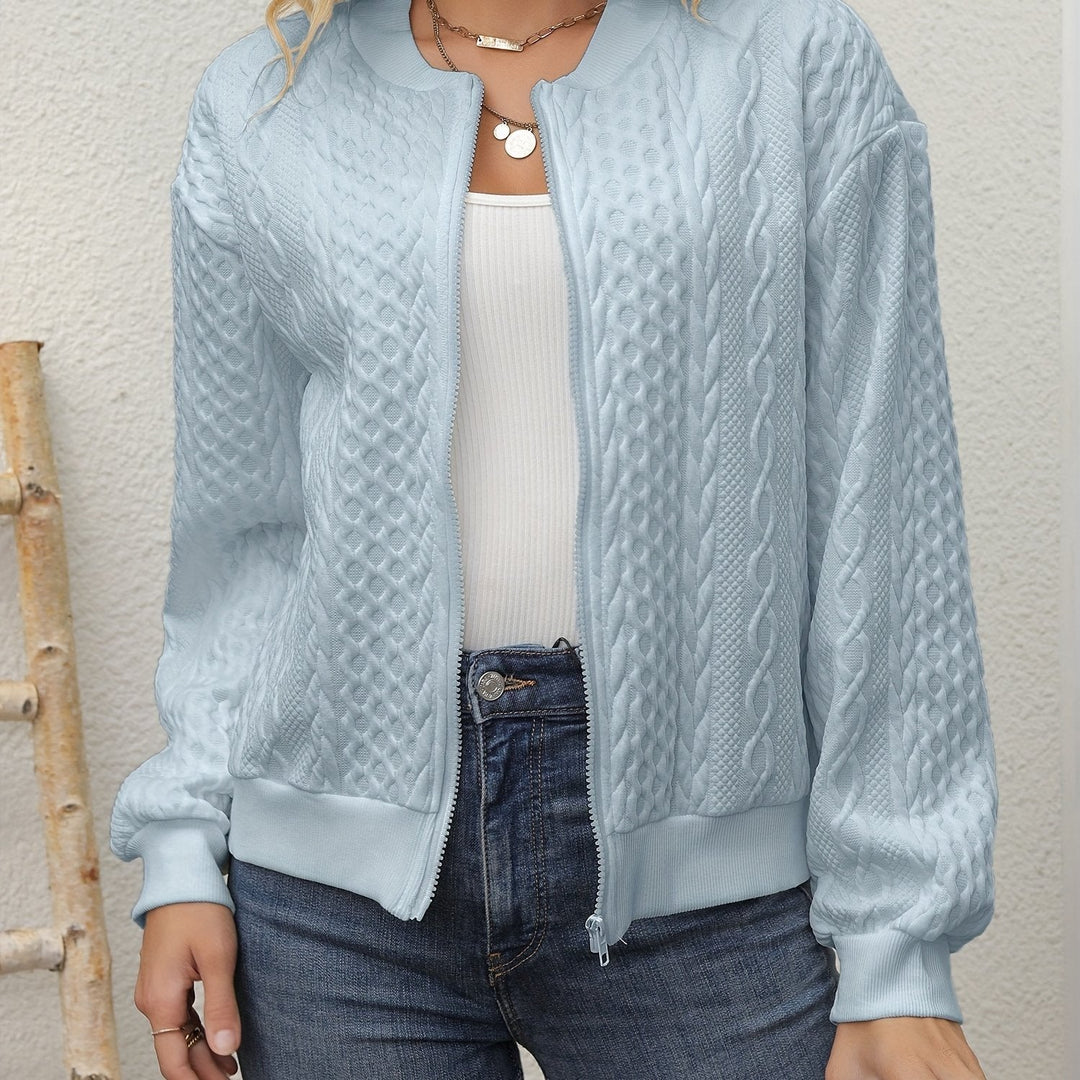 Lyka | Elegant casual baseball collar cardigan