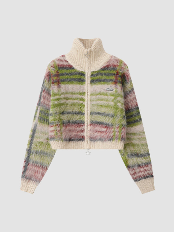 Anastasia | Women's striped collar cardigan