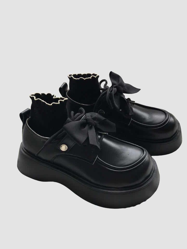 Miya | Women's bow leather shoes