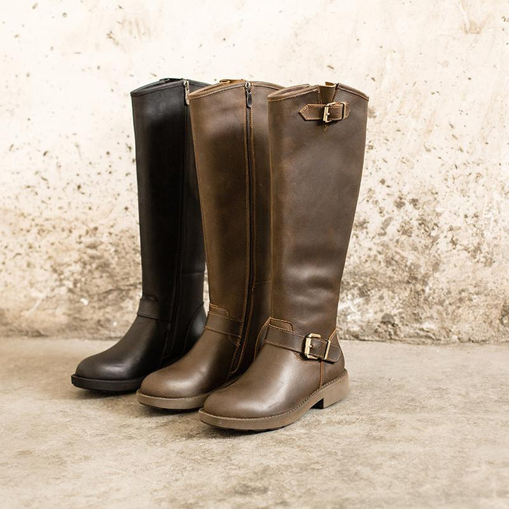 Luna | Women's knee-high western boots with retro edge