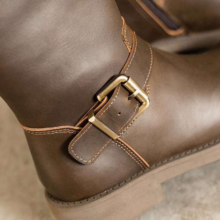 Luna | Women's knee-high western boots with retro edge