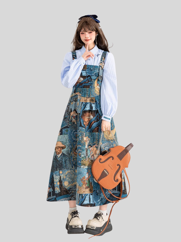 Wendy | Women's jacquard printed dress