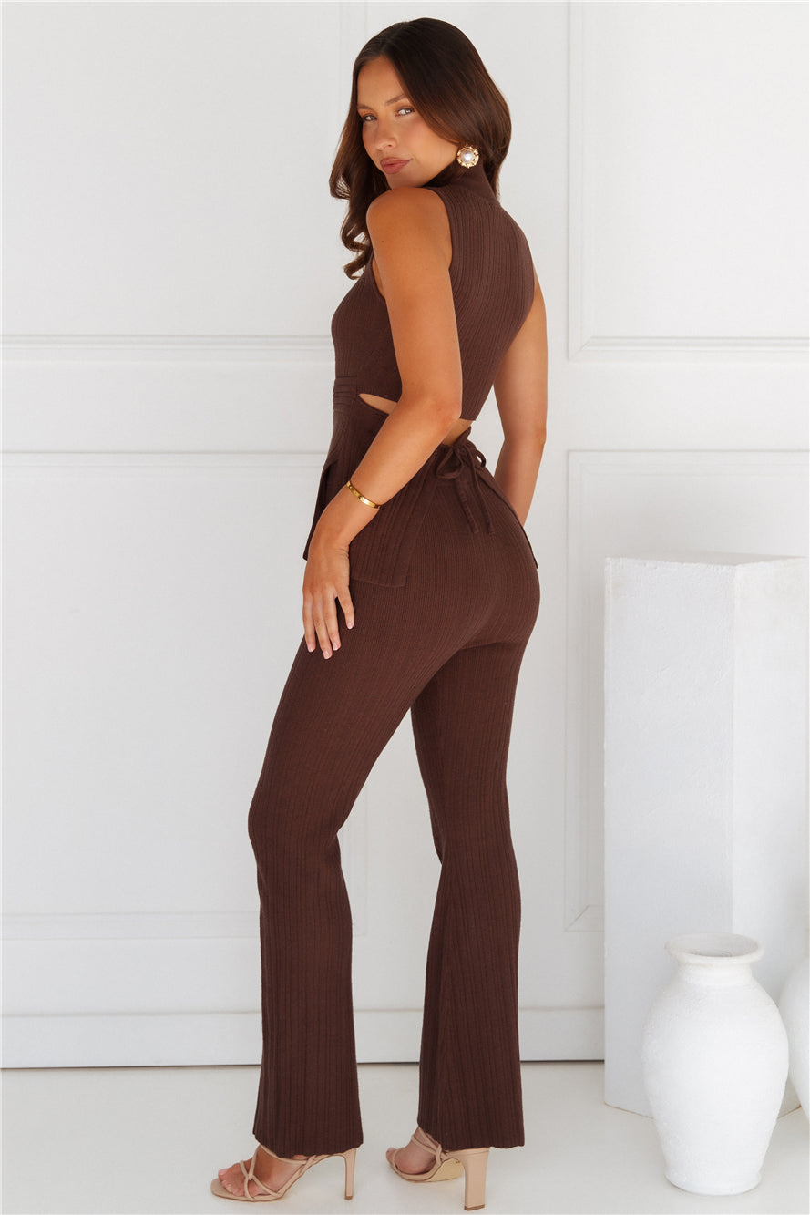 Dess | Women’s high-waisted ribbed pants with wide-leg fit