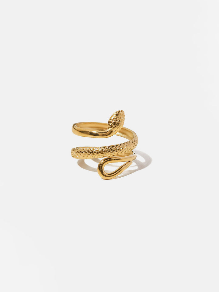 Faelina | Women’s snake ring with sculptural wrap design