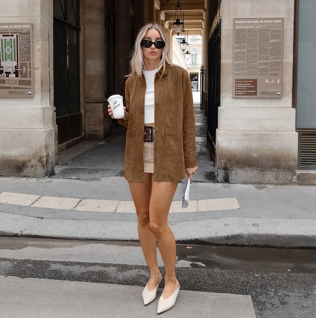 Thea | Women’s oversized coat with classic collar and relaxed silhouette