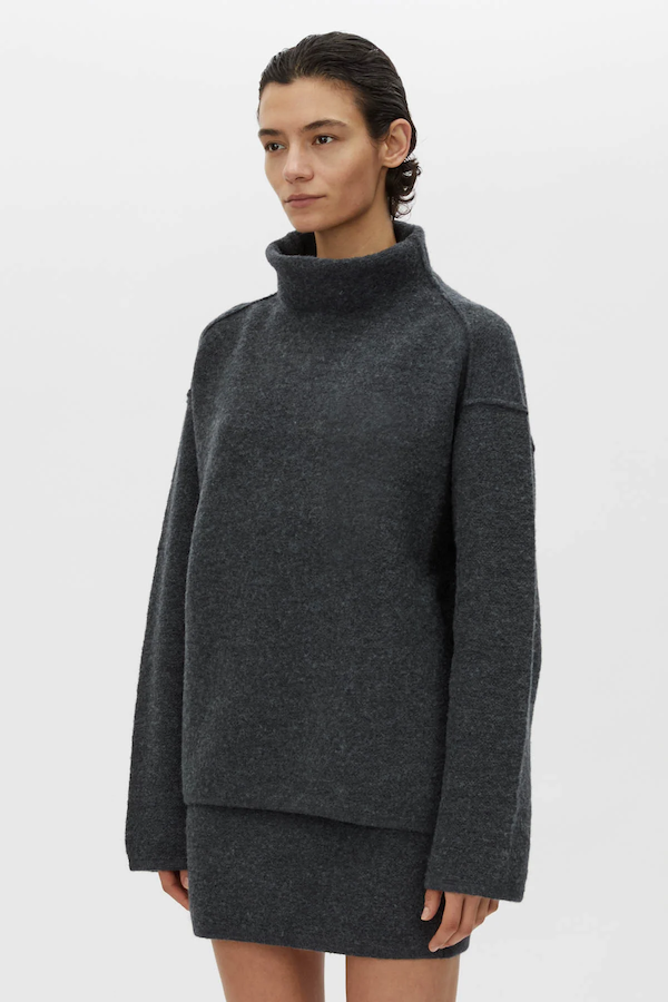 Mariam | Women’s merino wool funnel neck sweater