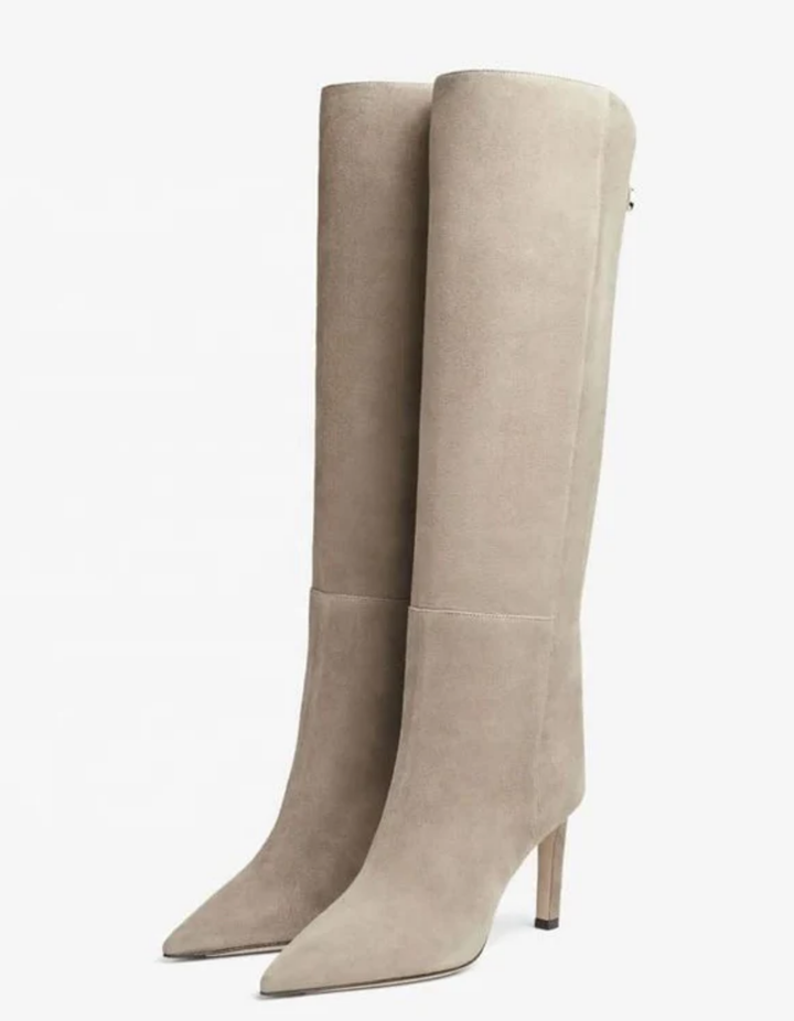 Cora | Women’s knee-high boots with pointed toe and stiletto heel