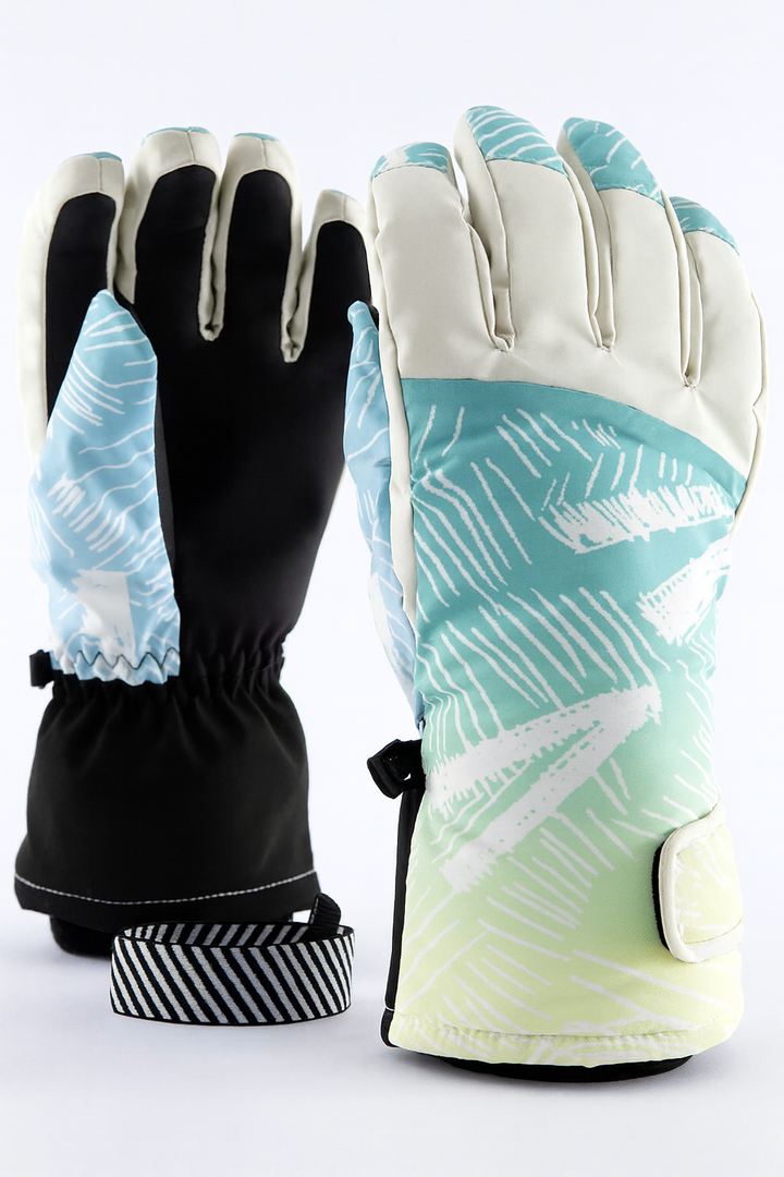 Tovia | Women’s winter snow gloves with ergonomic shaping and colorful detailing
