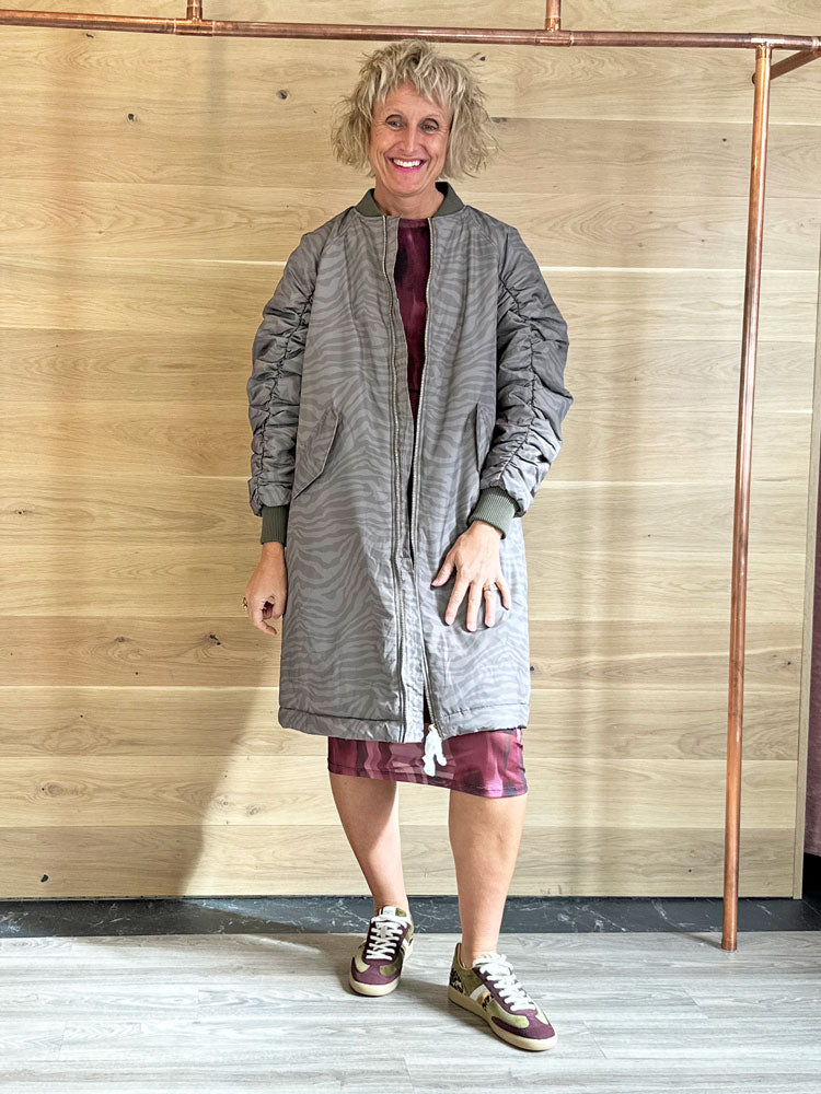 Anastasha | Women’s zebra print bomber jacket