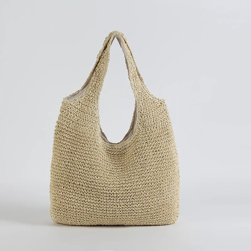 Kaylee | Women’s tote bag with wicker design and interior pocket