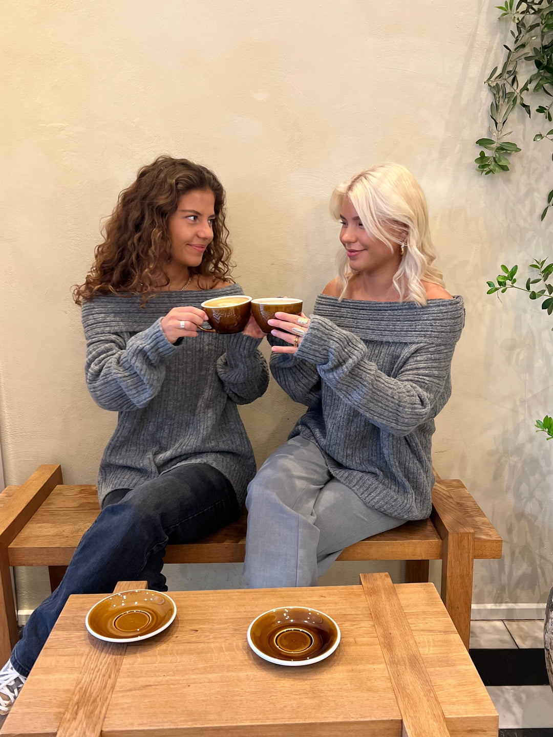 Reese | Women’s oversized knit with off-shoulder design