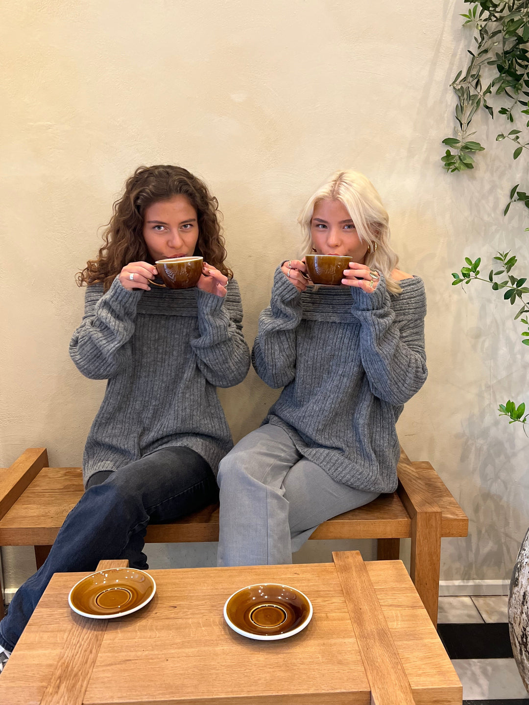 Reese | Women’s oversized knit with off-shoulder design