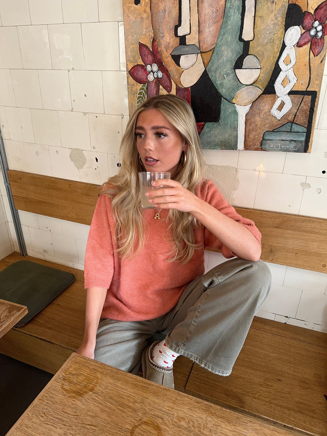 Sylvie | Women’s knit sweater with three-quarter sleeve design