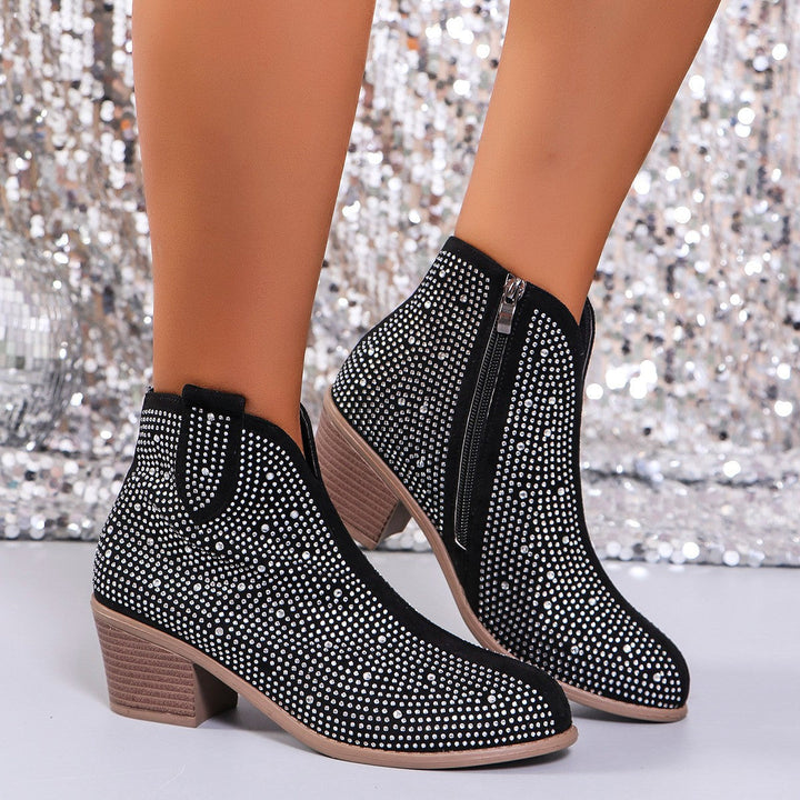 Daisy | Women’s ankle boots with rhinestone detail