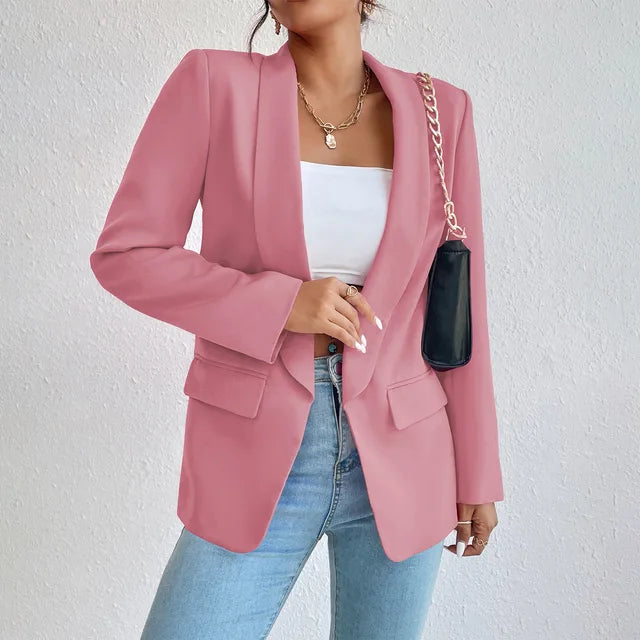 Alethea | Women's chic plain tailored blazer with clean lines