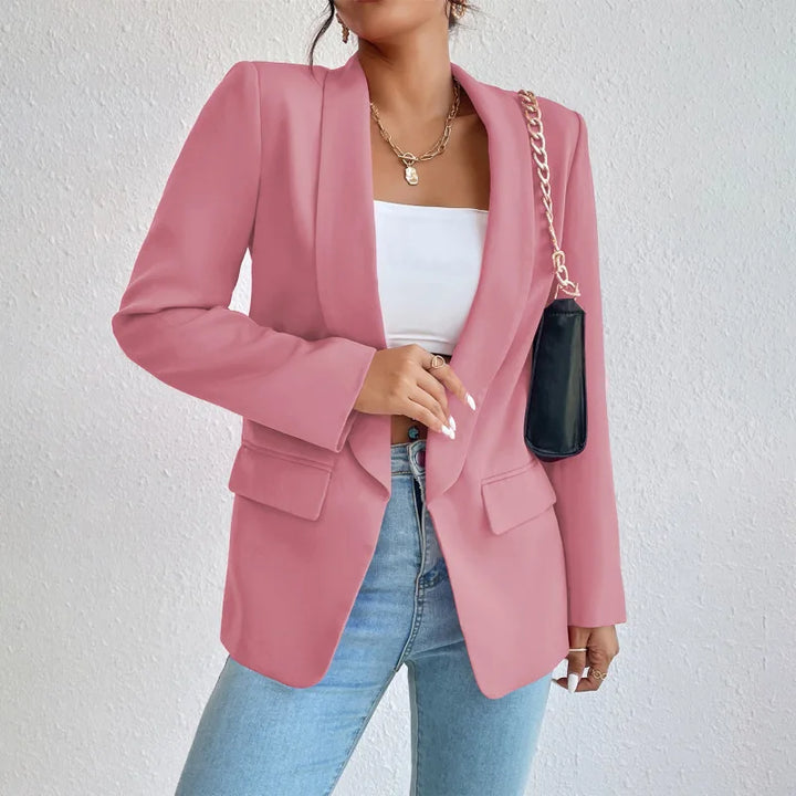 Alethea | Women's chic plain tailored blazer with clean lines