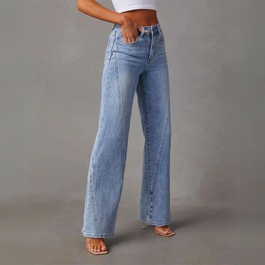 Zoe | Wide-leg high-waisted denim jeans