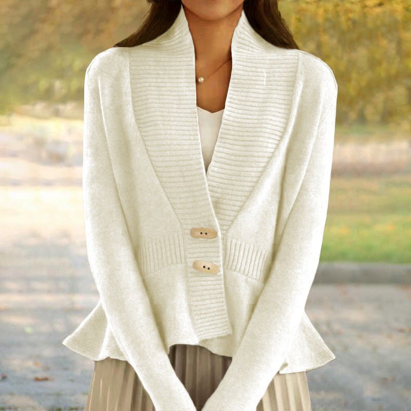 Kathryn | Women’s scandinavian-style v-neck button cardigan