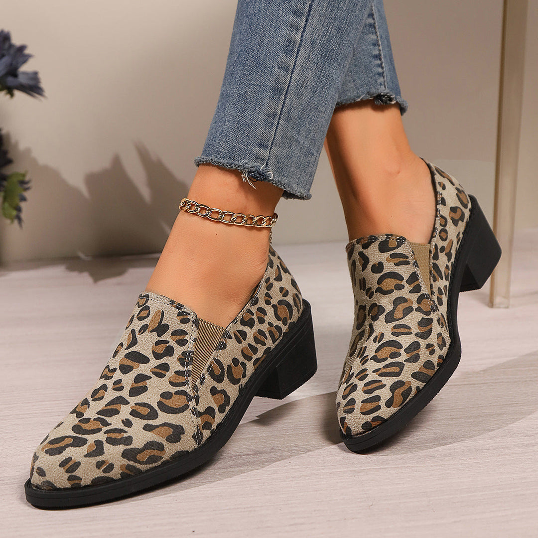 Mitch | Women's low leopard boots