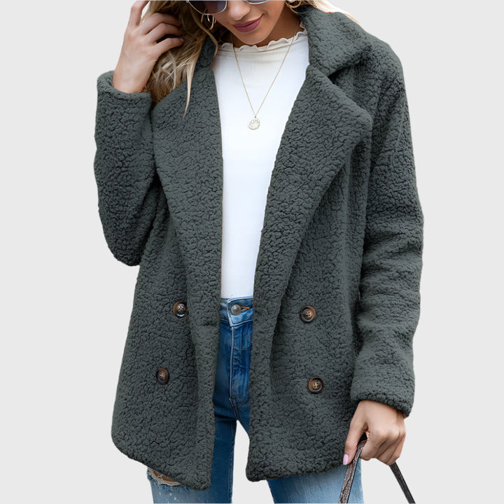 Nyakka | Women’s sherpa double-breasted jacket