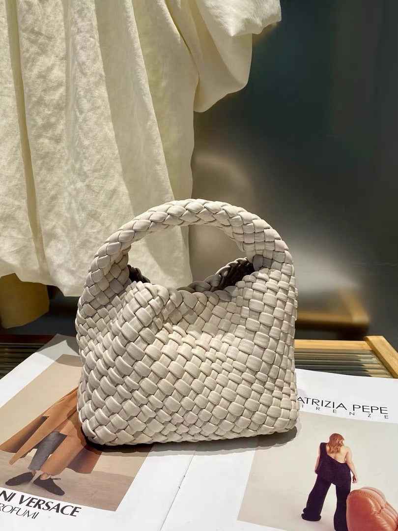Aubrey | Mini handbag with woven texture and soft-touch design