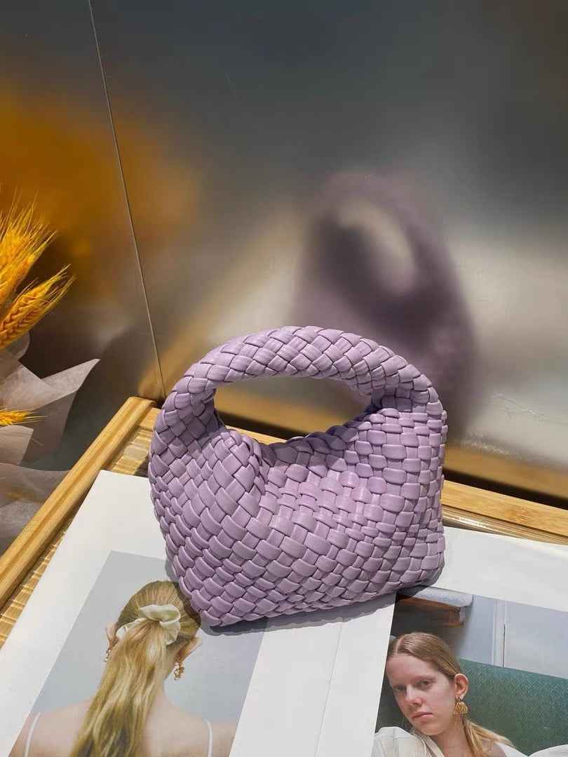 Aubrey | Mini handbag with woven texture and soft-touch design