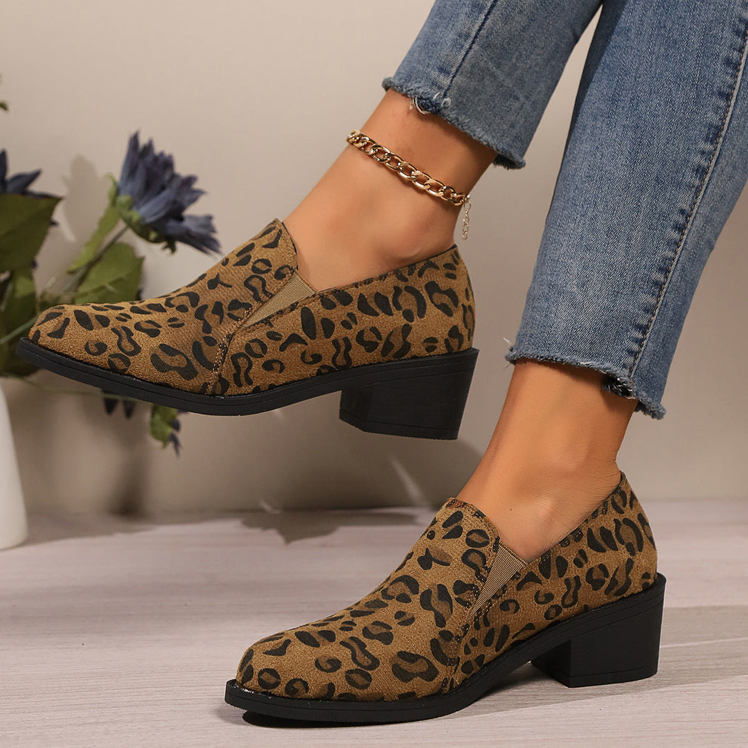 Mitch | Women's low leopard boots