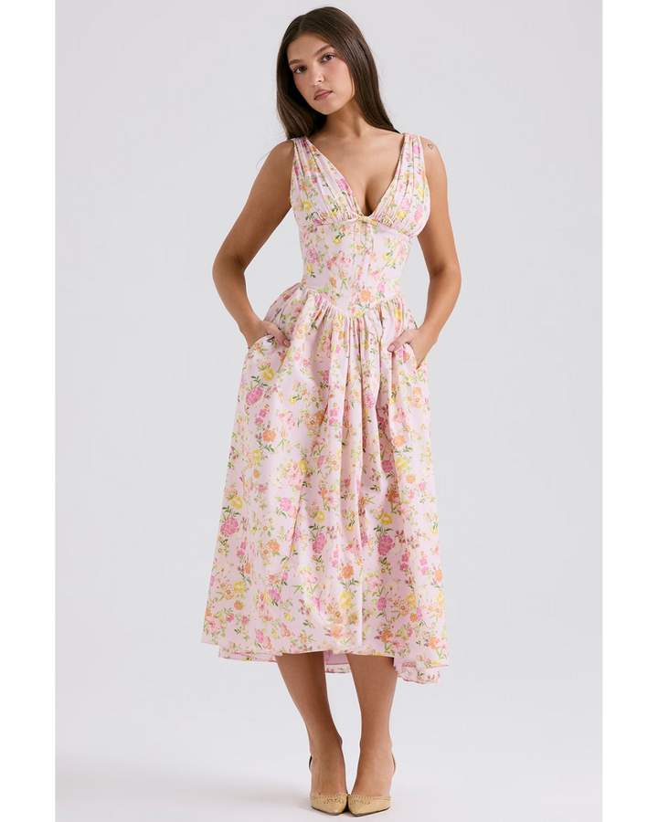 Grace | Women’s timeless floral midi dress