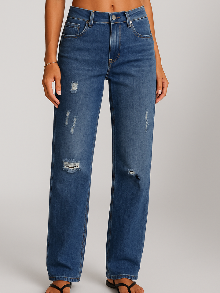 Adelyn | Low-rise wide-leg jeans