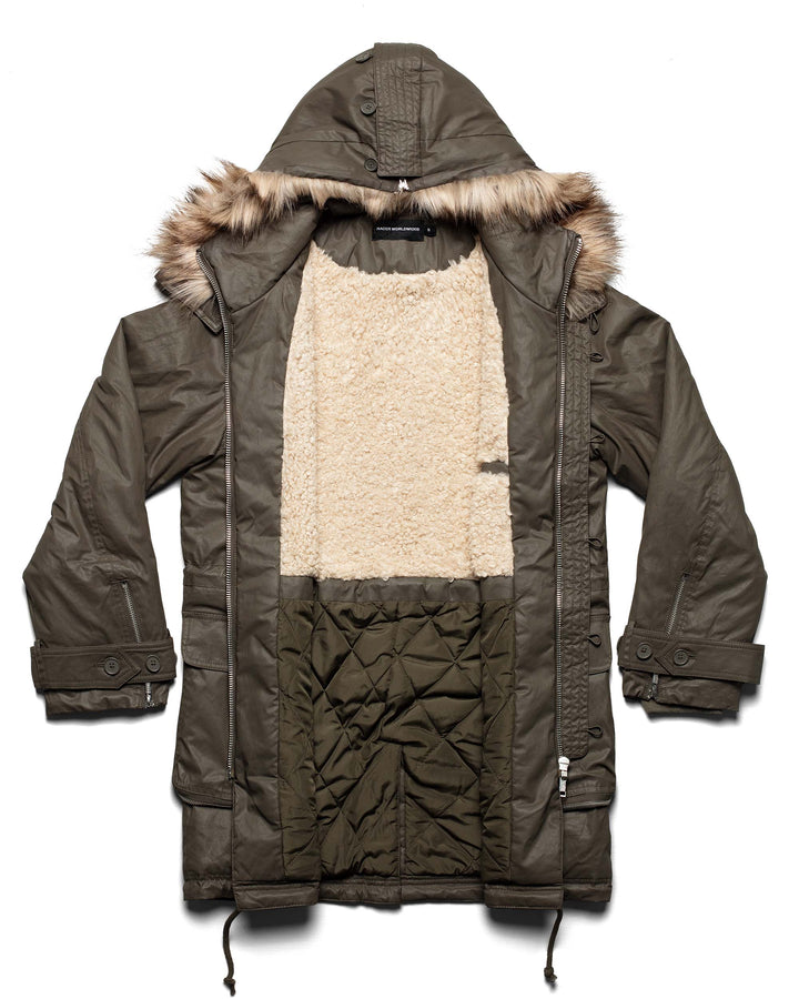 Indira | Women’s waxed cotton parka jacket