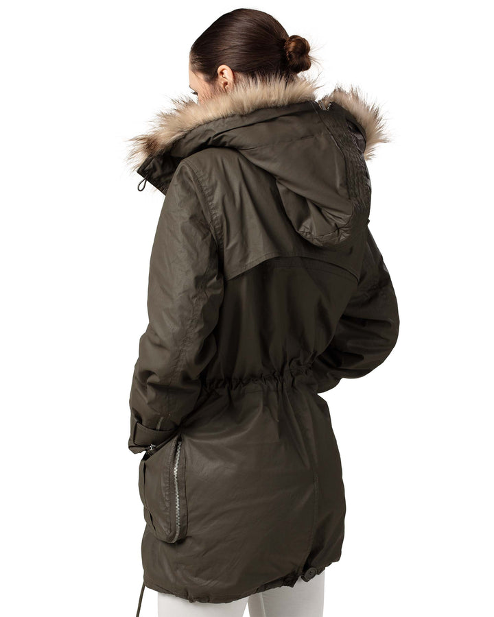 Indira | Women’s waxed cotton parka jacket