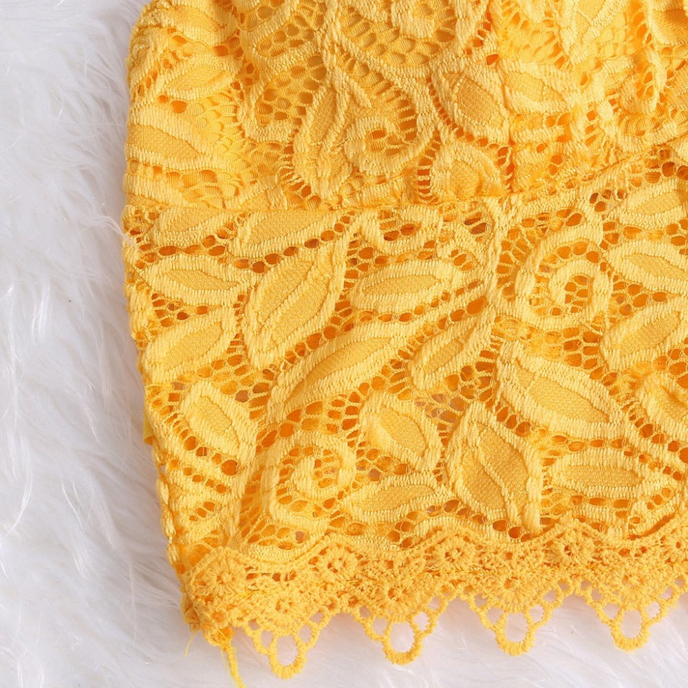 Matilda | Mesh sleeveless crop top with v-neck for women